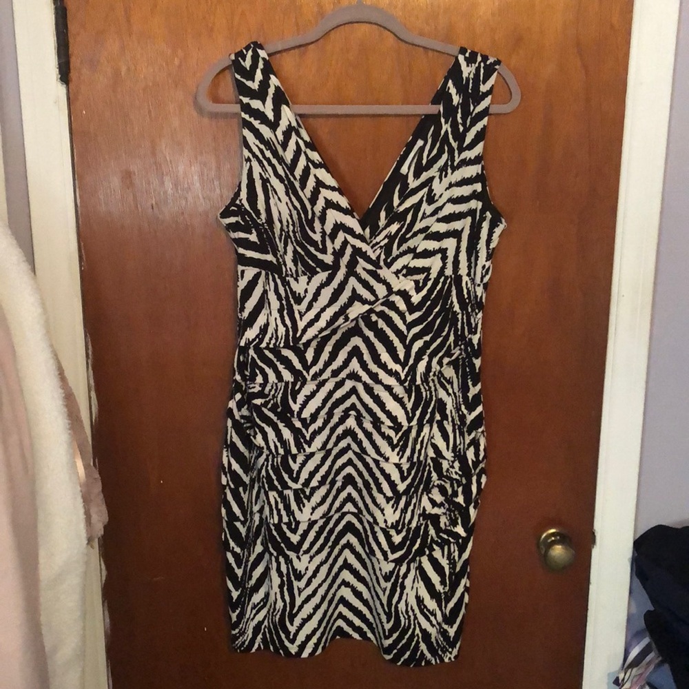 Black & white cocktail dress